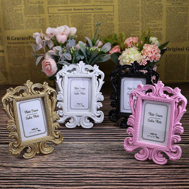 Retro Photo Frame Ornament Square Resin Decor-Photo Frame-Arlik interiors