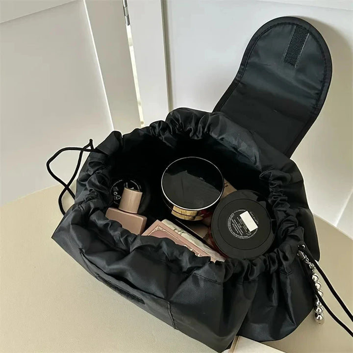 Women Drawstring Cosmetic Bag Travel Storage Makeup Bag