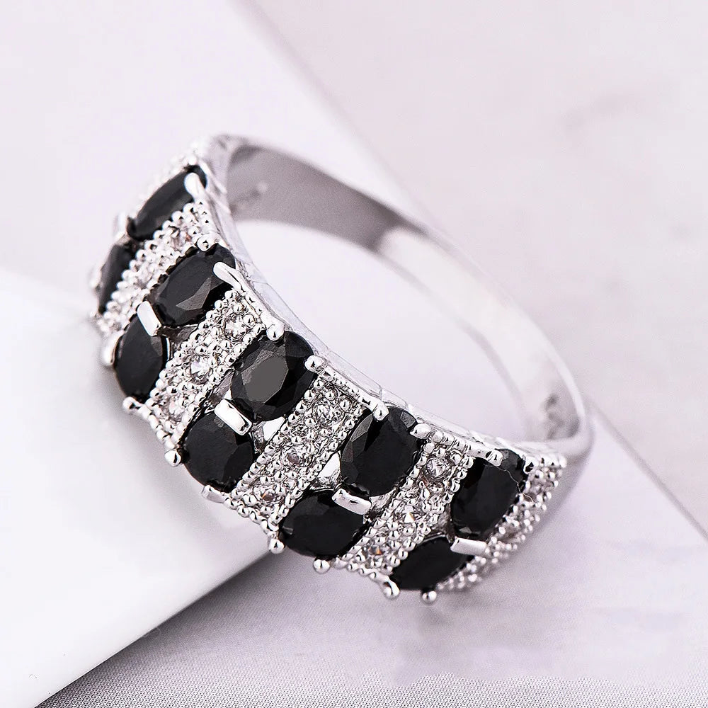 Retro Elegant Classic Silver Color Rings-Rings-Bennys Beauty World