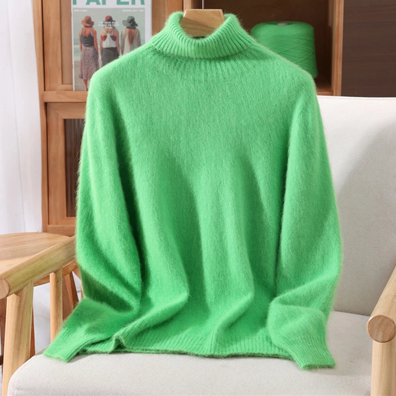 Women’s Cashmere High-Lapel Sweater