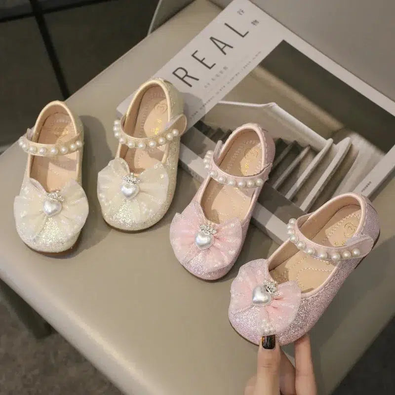 Spring Princess Shoes Elegant Lace Bowknot Children's Leather Shoes-Shoes-Bennys Beauty World