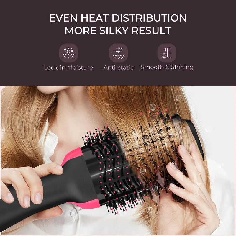 LISAPRO 2 IN 1 Hair Straightener, Hot Air Brush
