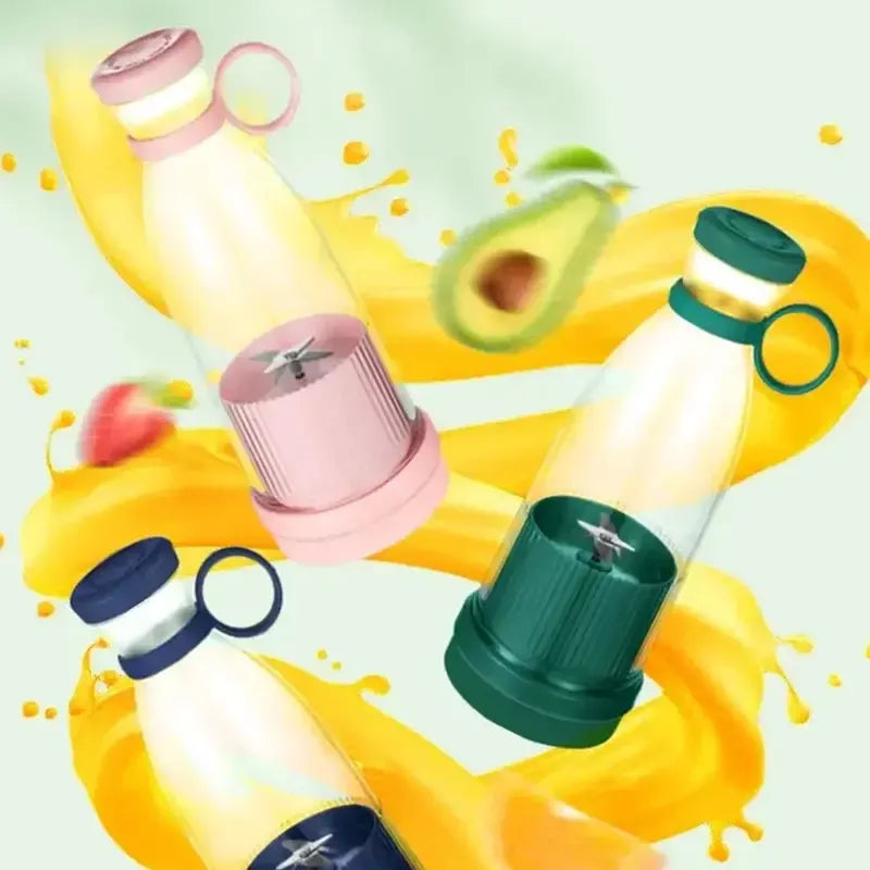Electric Juicer Cup 6 Blades Blender Milkshake Machine USB Portable Fruit Milk Mixing Tool Mini Fresh Juice Blender-Bennys Beauty World