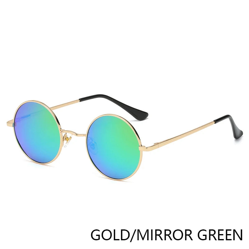 Retro Round Polarized Sunglasses | UV400 Metal Frame Unisex