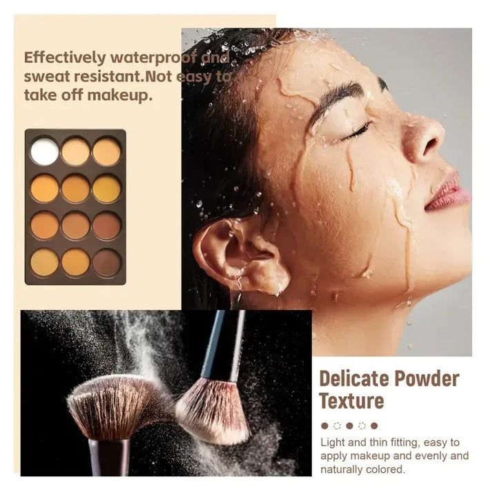 Matte Pressed Powder Bronzer &amp; Face Sculptor Palette