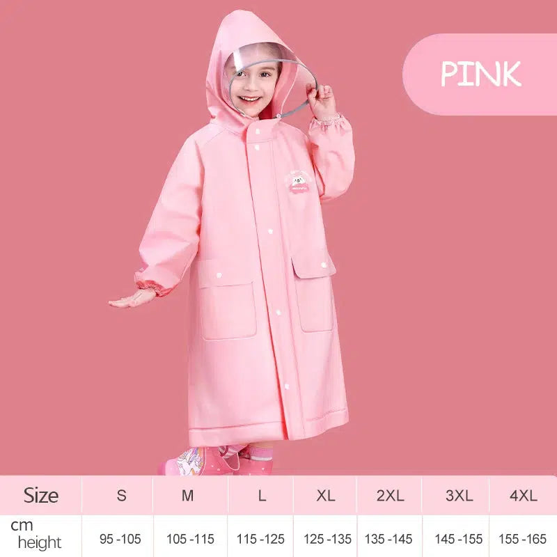 Children's Raincoat EVA Non Disposable Raincoat With Backpack Holder-Suit-Bennys Beauty World