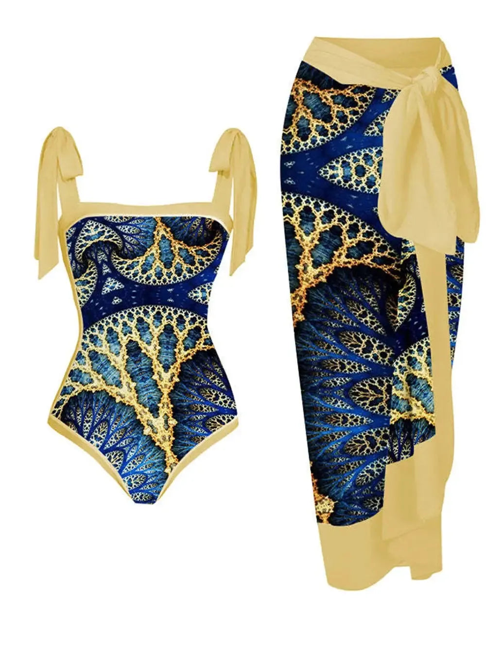 2023 New Arrival Push Up Women Bikini Set Floral Printed Ruffle Bikinis Strappy Bandage Swimwear Brazilian Biquini Bathing Suit-Bennys Beauty World