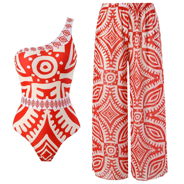 Push-Up Women Bikini Set Floral Printed Ruffle Bikinis-Swimwear-Bennys Beauty World