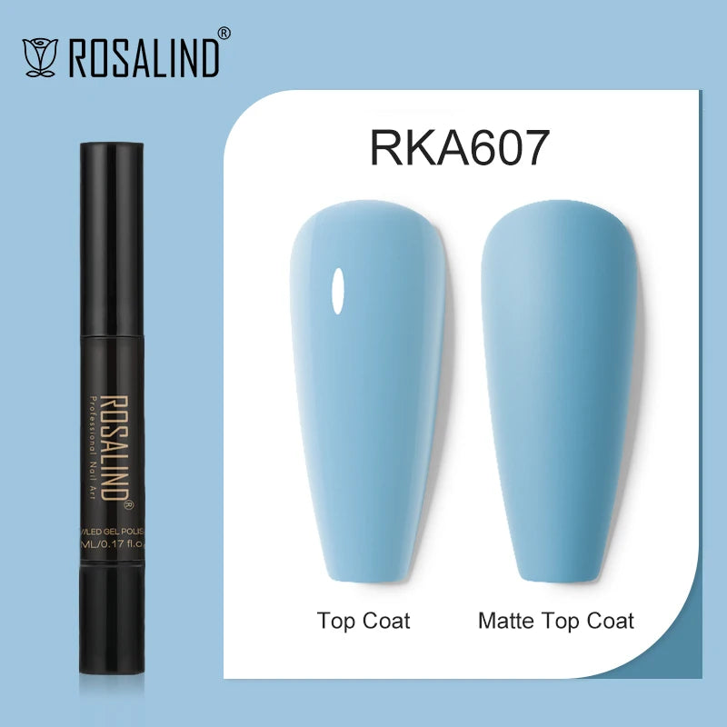 ROSALIND Nail Gel Pen Nail Gel Polish Soak Off UV LED Top Coat