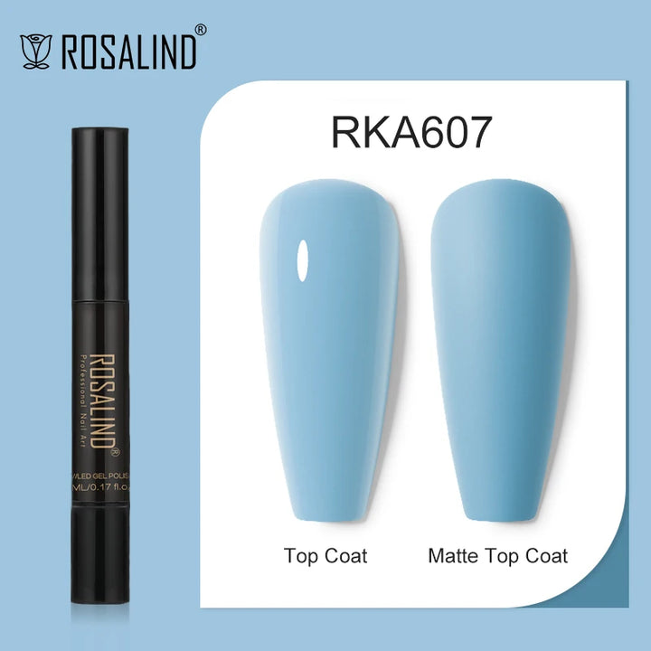 ROSALIND Nail Gel Pen Nail Gel Polish Soak Off UV LED Top Coat