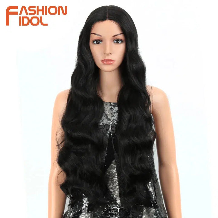 Deep Wave Wigs Synthetic Lace Front Wigs-Wig-Bennys Beauty World