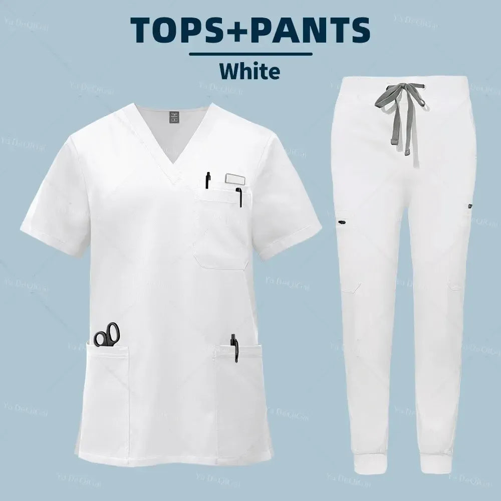 Unisex Medical Scrubs Set – With Pockets-Scrubs-Bennys Beauty World