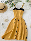 Knitted Contrast Colour Summer Mini Dress-Dress-Bennys Beauty World