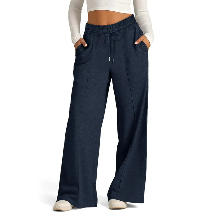 Womens Wide Leg Sweatpants High Waisted Baggy Flared Pants-Pant-Bennys Beauty World
