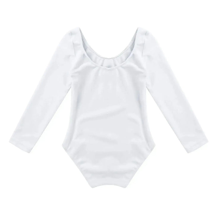 Girls Long Sleeve Ballet Leotard – Gymnastics Bodysuit - Bennys Beauty World