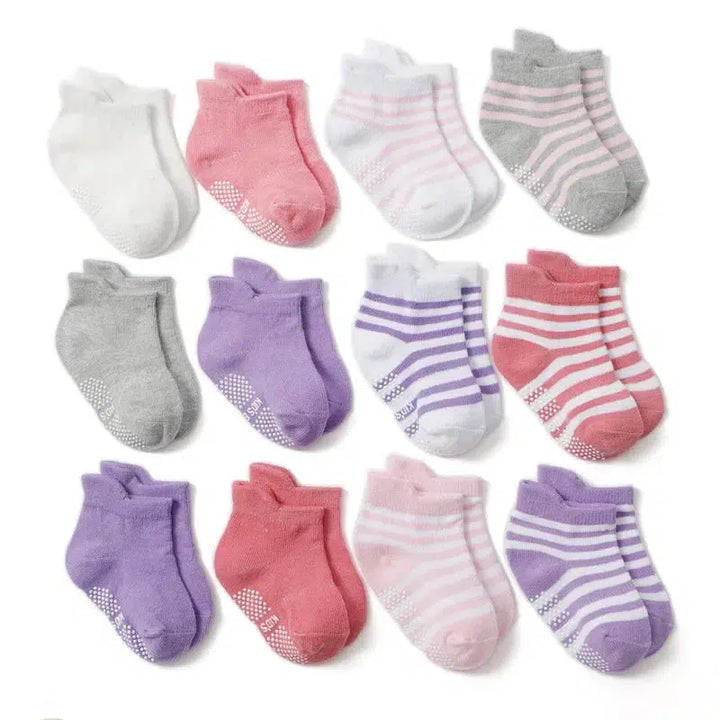 12 Pairs/Lot Cotton Baby's Socks-Bennys Beauty World