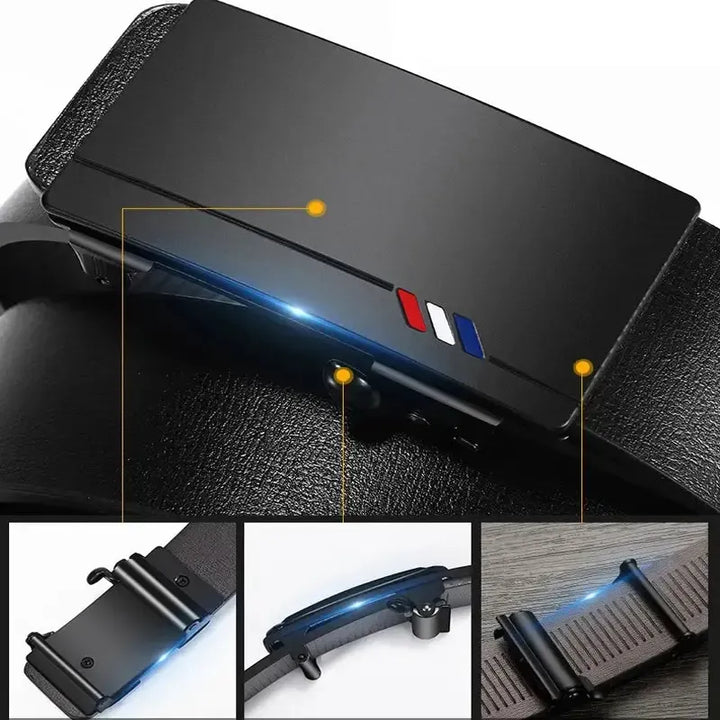 New Product Belt MEN'S High Quality Toothless Automatic Buckle Casual Men Belt MEN'S Business Fashion Belt-Bennys Beauty World