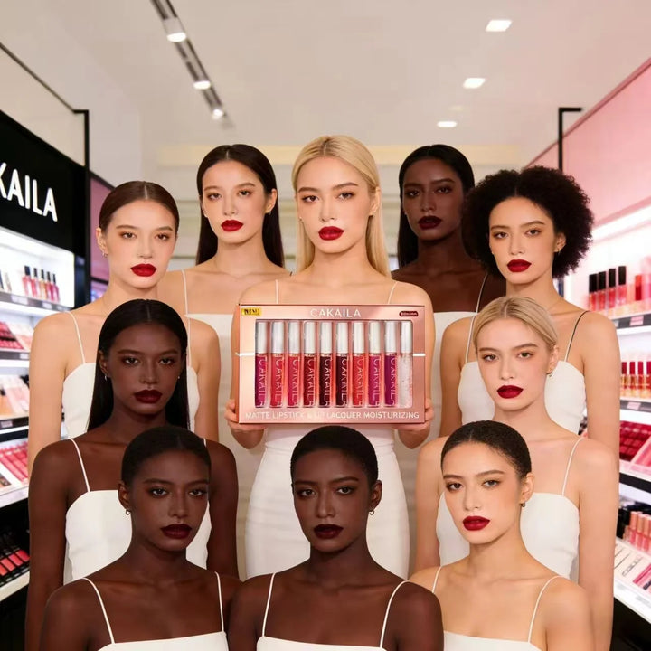 Matte Liquid Lipstick Set – 10 Piece Waterproof Velvet Lip Gloss