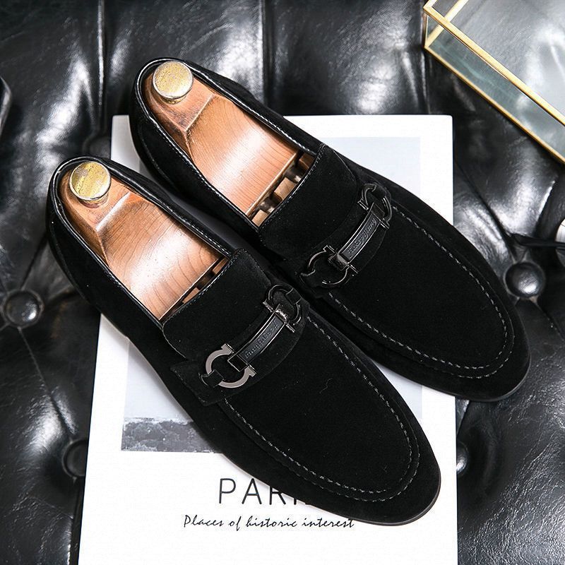 Gold Color Leather Shoes For Men-Shoe-Bennys Beauty World