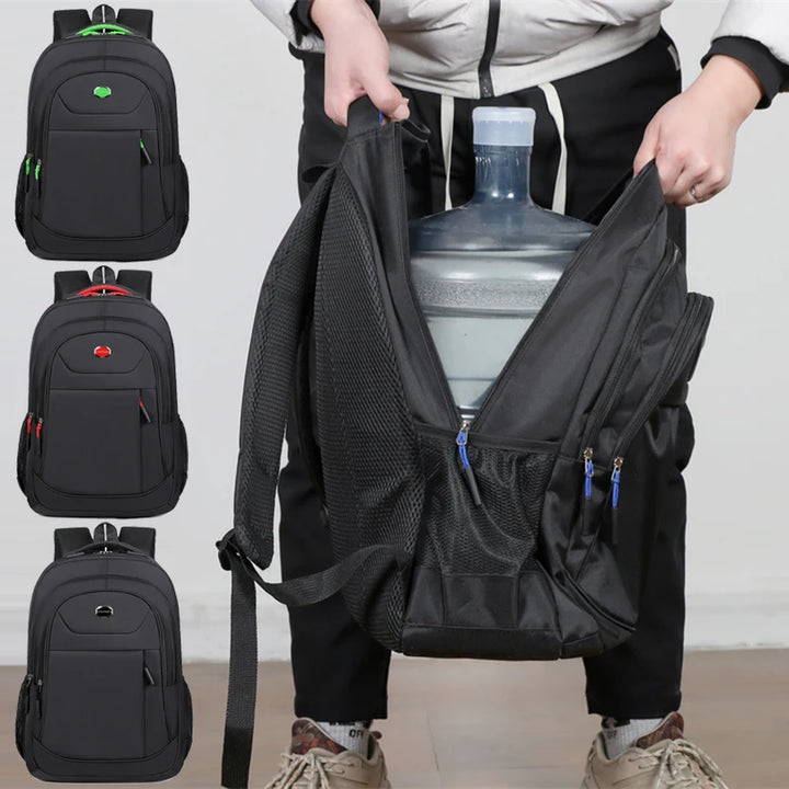 Waterproof Oxford Business Backpack – Casual Travel Laptop Bag with USB Port