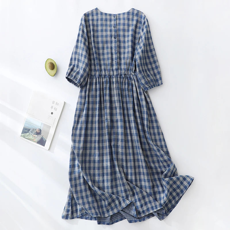 Cotton Linen Bohemian Women Dresses