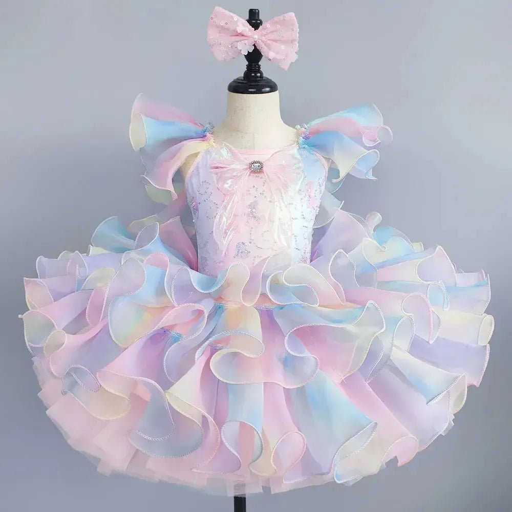 Girls Ballet Tutu Dress – Sleeveless Dance Leotard &amp; Skirt - Bennys Beauty World