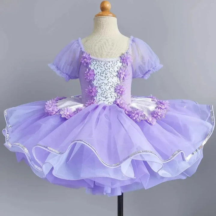 Girls Ballet Tutu Dress – Sleeveless Dance Leotard &amp; Skirt - Bennys Beauty World