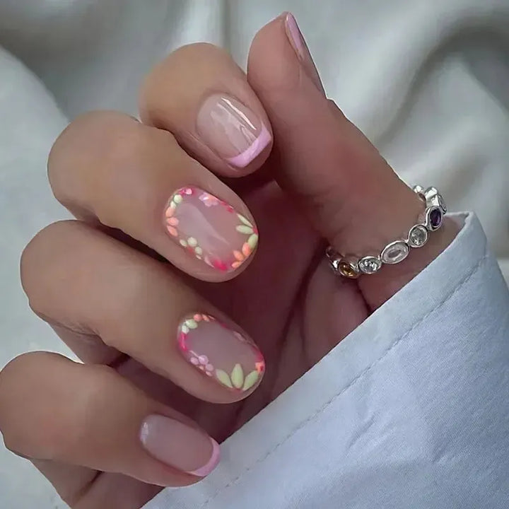 Short Square Press-On Nails – 24 Pcs Acrylic False Nail Tips | Bennys Beauty World-Nails-Bennys Beauty World
