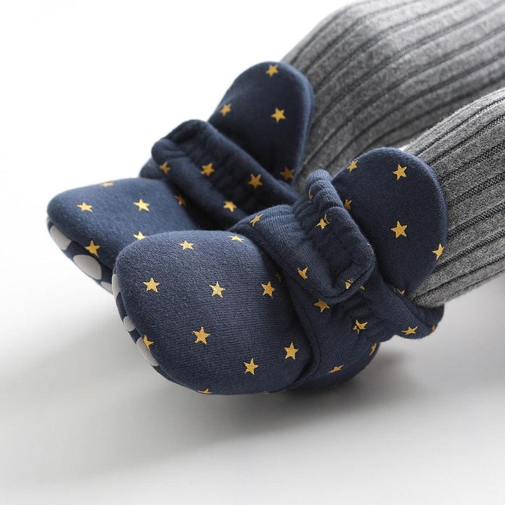 Newborn Baby Socks Shoes Boy Girl Star Toddler First Walkers Booties-Shoe-Bennys Beauty World