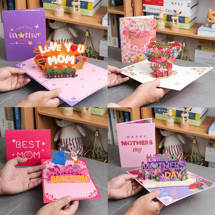 Happy Mothers Day Greeting Card Pop Up 3D Gift for Mom-Arlik interiors