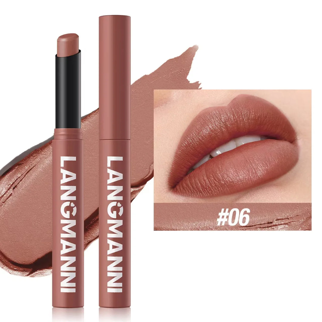 Twelve-color Matte Lipstick Pearly Highlighter Eyeshadow Stick