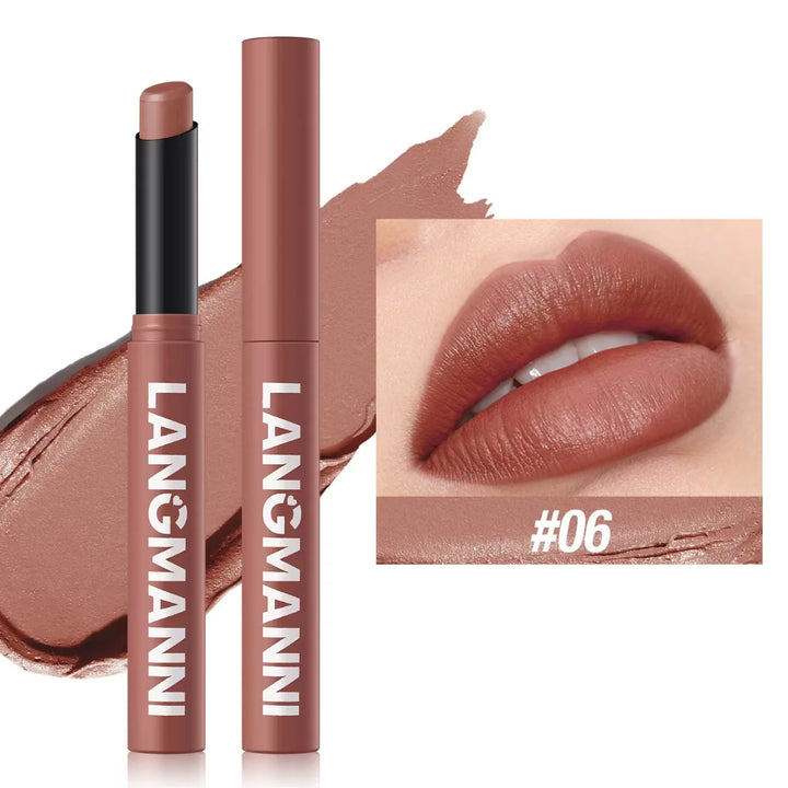 Twelve-color Matte Lipstick Pearly Highlighter Eyeshadow Stick