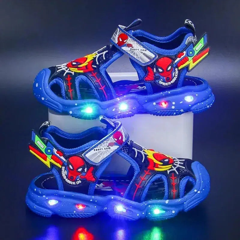 Boys Cartoon Sandals With Light-Shoes-Bennys Beauty World