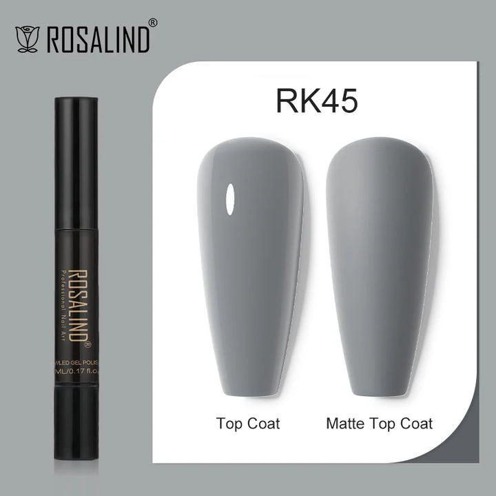 ROSALIND Nail Gel Pen Nail Gel Polish Soak Off UV LED Top Coat