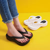 Women Sand Beach Flip Flops Wedge Heels Outside the Seaside Beach Sandals Thick-bottomed Flip-flops Outdoor Slides Summer Shoes