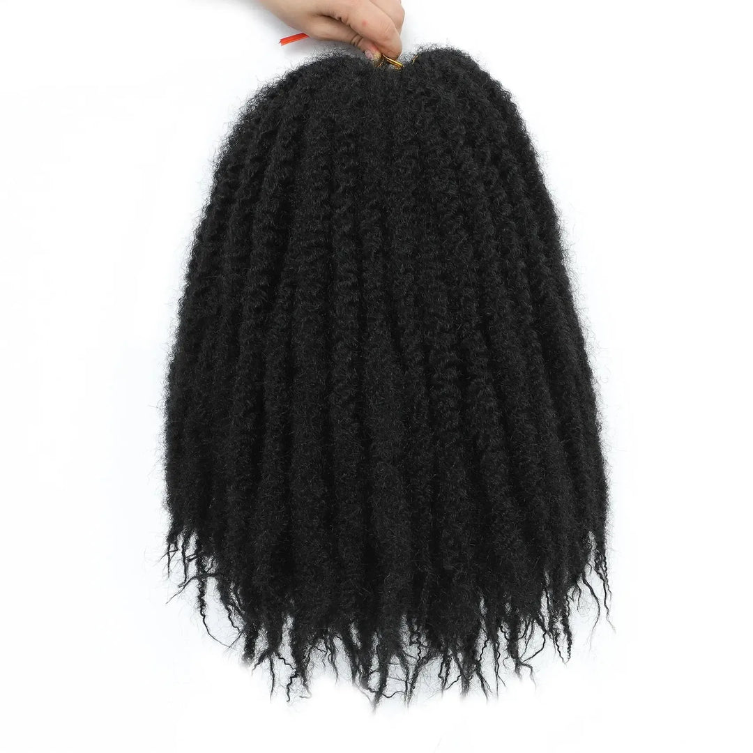 Karida 10-18 Inch Marley Twist Braiding Hair – Kinky Curly Synthetic Crochet Hair-crochet hair-Bennys Beauty World