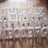 Wood Wooden Decorative Letters White Alphabet Wedding Birthday Party Diy Home Decorations Personalised Name Design Room Decor-Arlik interiors