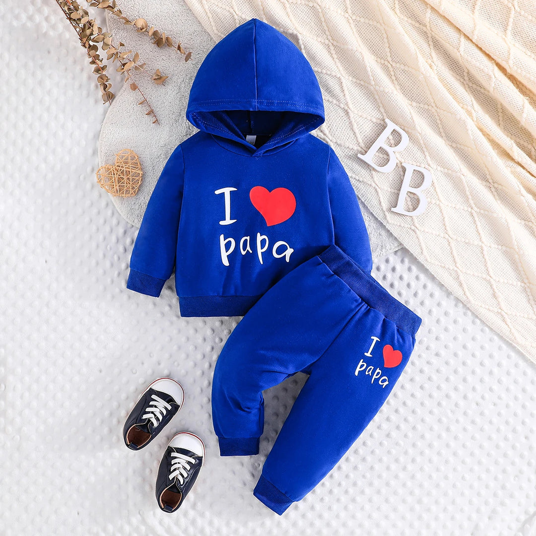 Girls Boy 3-24 Months Cute Letter Long Sleeve Hoodie Tee