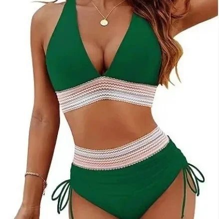 Solid Color Bikini Swimsuit Tight Multi - color - Bennys Beauty World