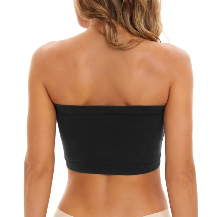 Women's Strapless Tube Top Camisole with Bow