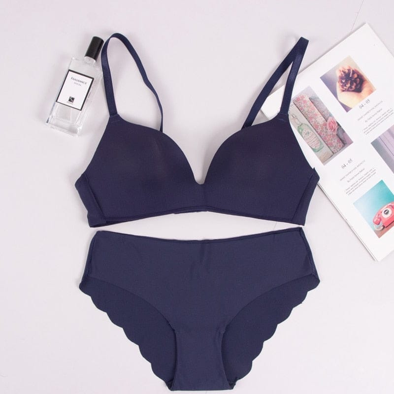 Navy deals bra set