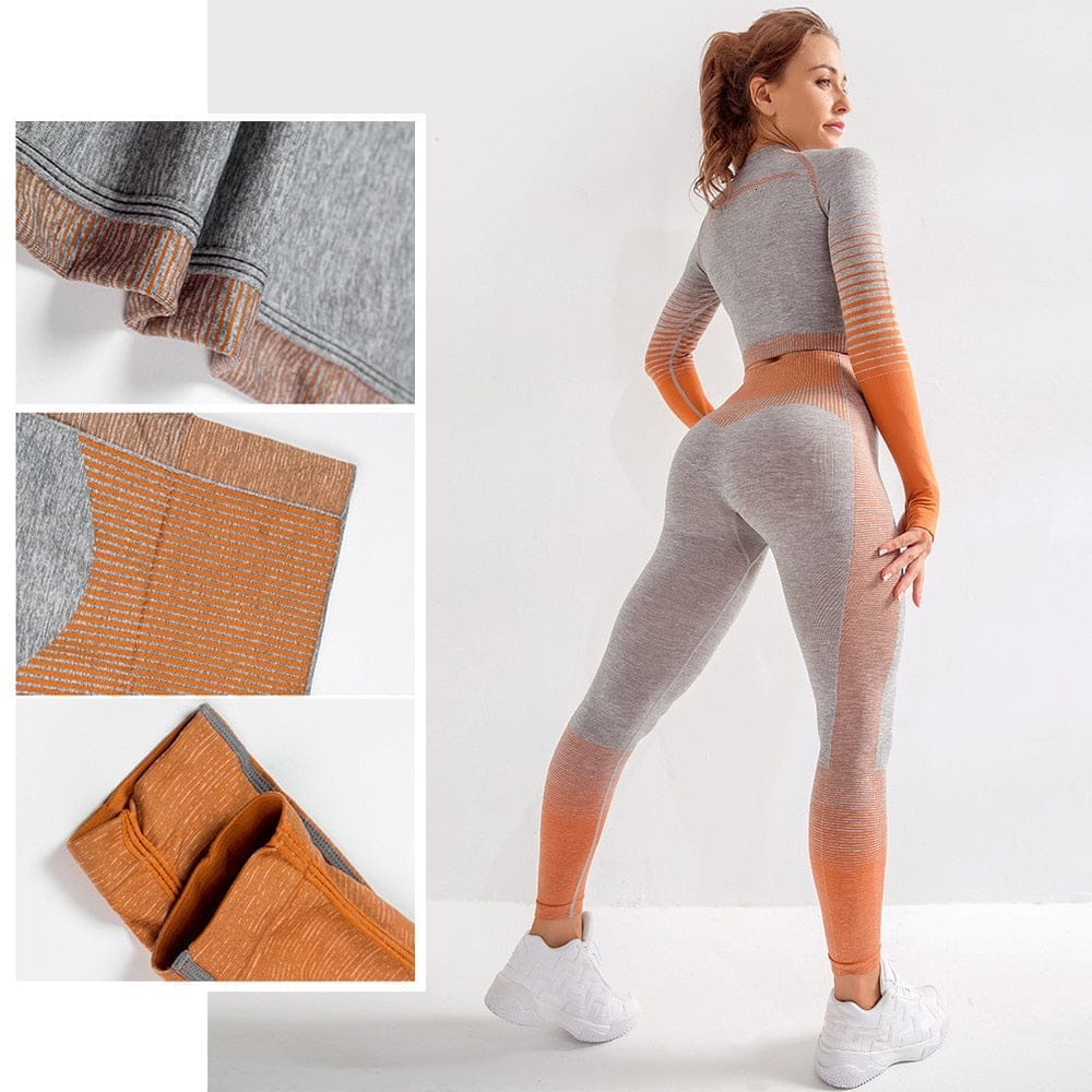 N/A Nylon Yoga Clothes Gym Clothing Seamless Set Women Fitness Workout Sets  Women's Tracksuit (Color : A, Size : Small): Buy Online at Best Price in  UAE 