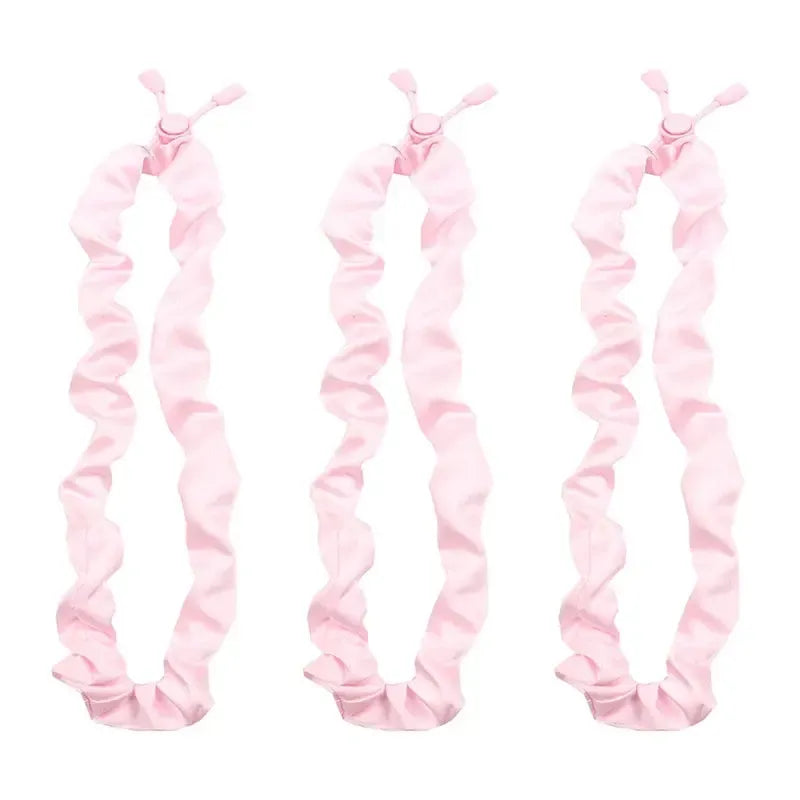 3pcs Adjustable Hair Rope Extra Length Scrunchie Elastic Tie No Slip Silky Satin Hair Loop Rubber Band-Bennys Beauty World