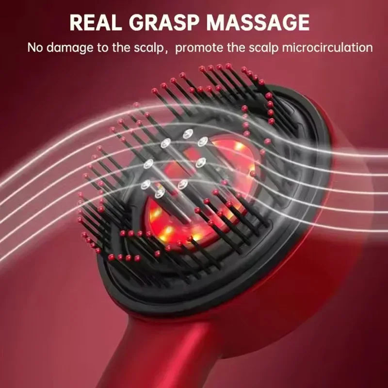 3 Modes Electric Massage Comb Portable Red Light Laser