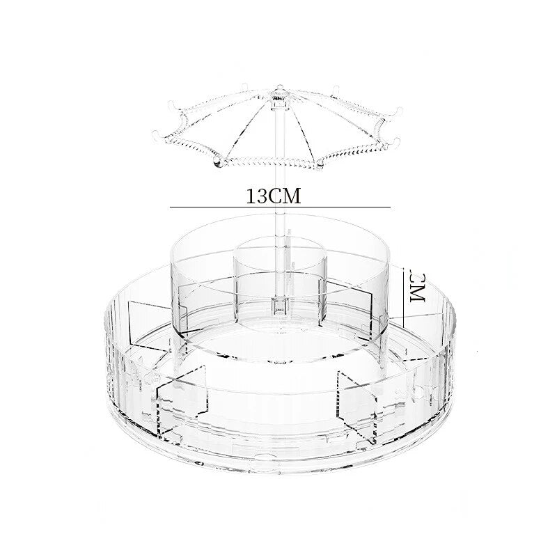 Transparent Cosmetics Storage Box-Arlik interiors