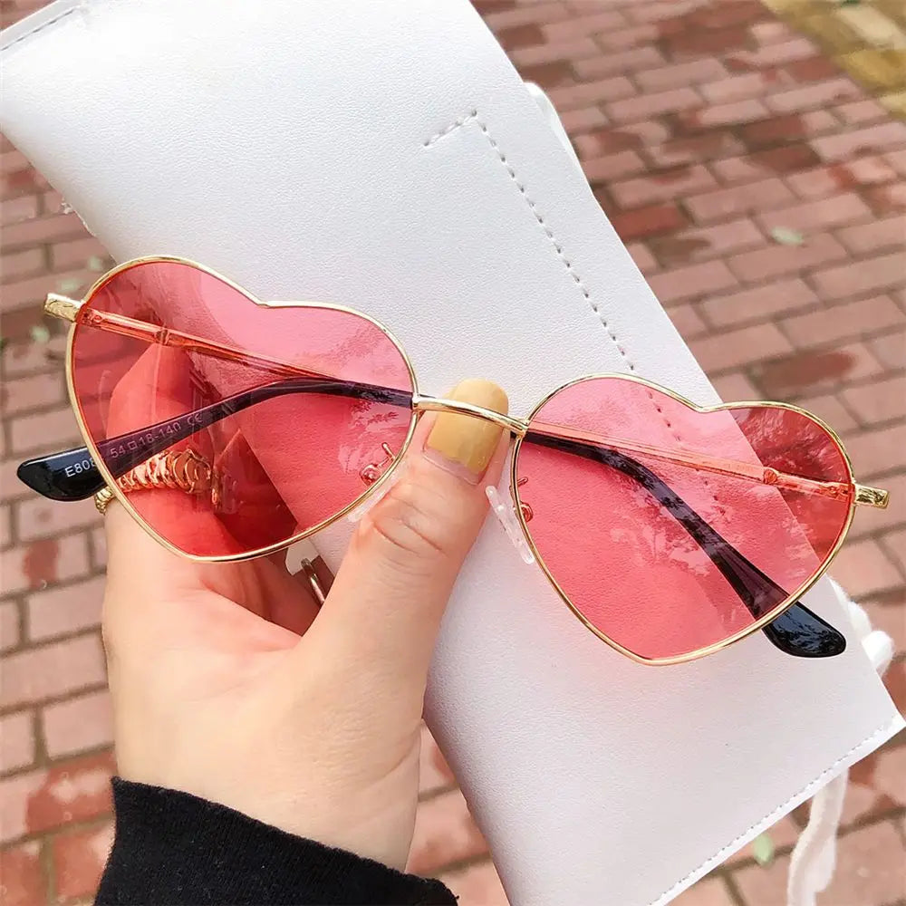 Heart-Shaped Sunglasses for Women | Polarized UV400 Metal Frame