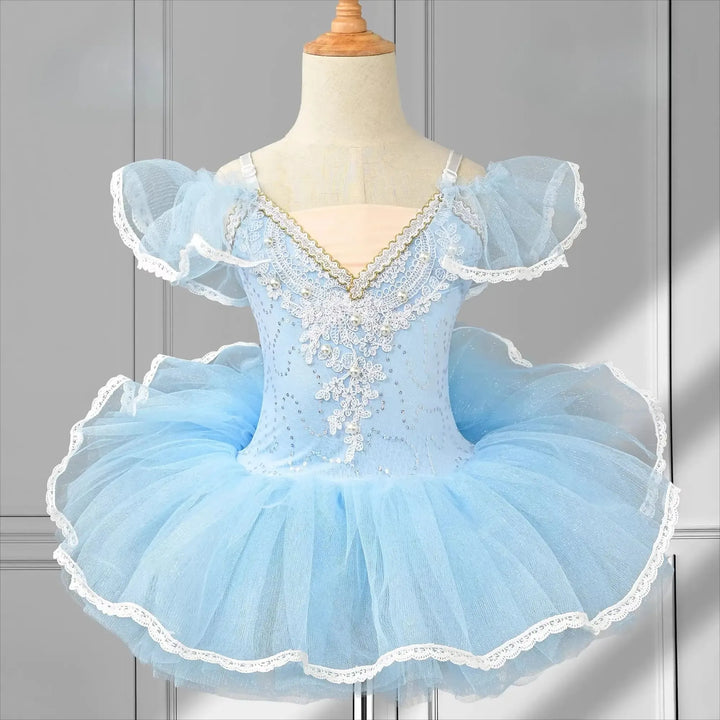 VIKITA Girls Flare Sleeve Princess Dress – Sizes 3T–10T - Bennys Beauty World