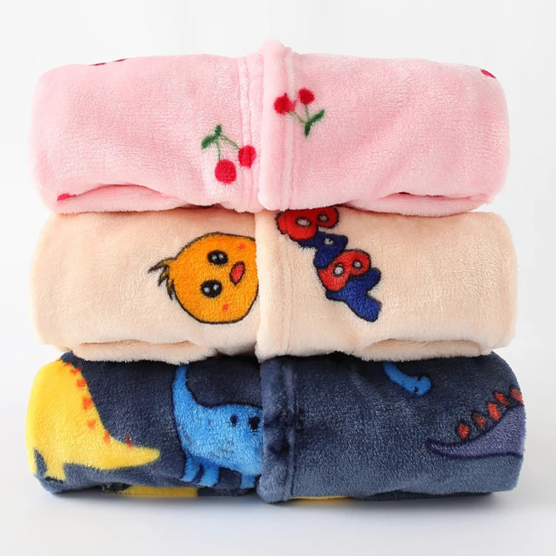 Kids Flannel Hooded Robe | Soft Cartoon Sleepwear | Ages 2–8