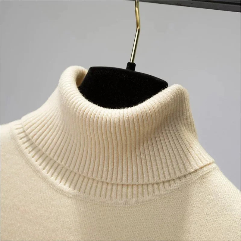 Women’s Turtleneck Velvet-Lined Winter Sweater