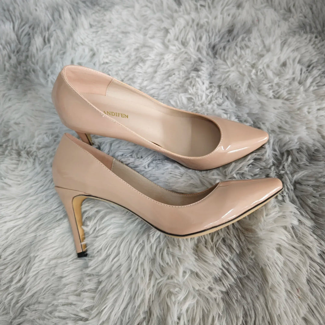 Large Size Women Pumps Classic Pointed Toe High Heels
